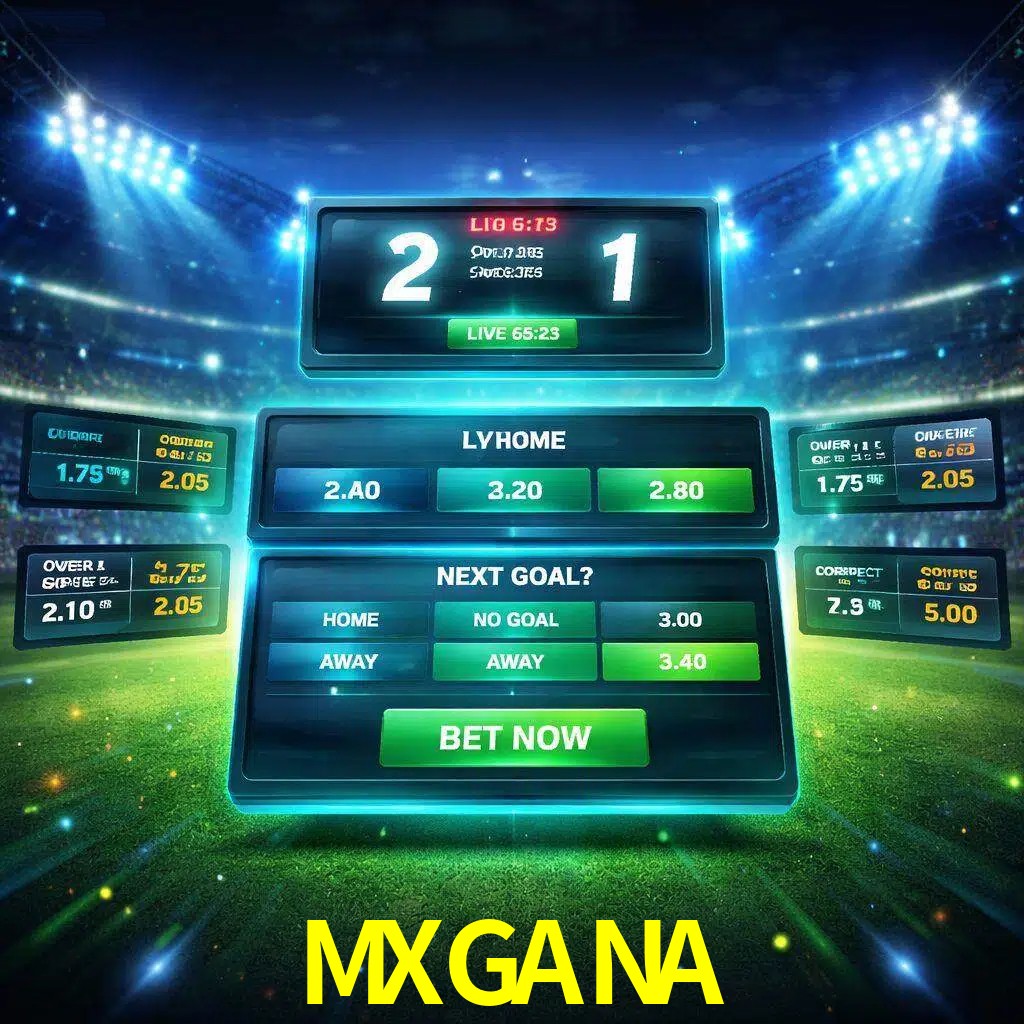 Vista de apuestas en vivo MXGANA durante un partido en curso